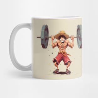 luffy lifting weight Mug